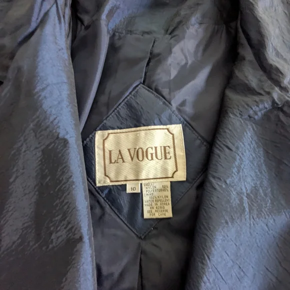 Vintage La Vogue Women's Deep Blue Trench Coat - Picture 4 of 10